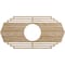Ekena Millwork Chrysler Wood Fretwork Pierced Ceiling Medallion, Red Oak, 24"W x 12"H x 6 1/4"ID x 3/8"T CMWP24X12X0375CSRO - alternate 1